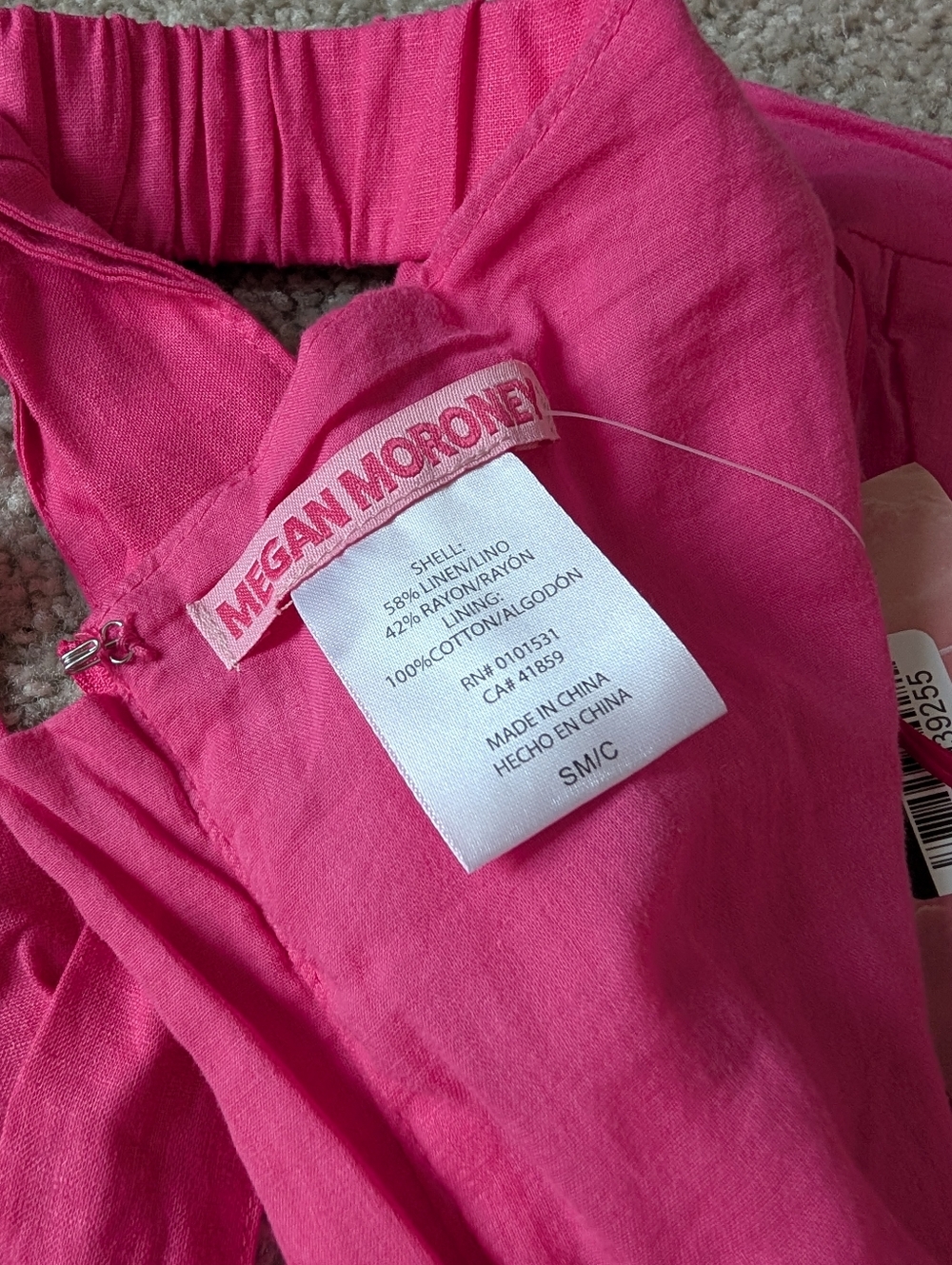 NWT Megan Moroney Mini Off the Shoulder Hot Pink Dress Small - Picture 9 of 13